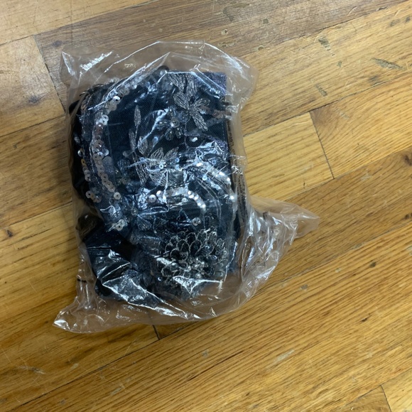 Triple Threat NWT Silver Lace Dance Top - Picture 2 of 5